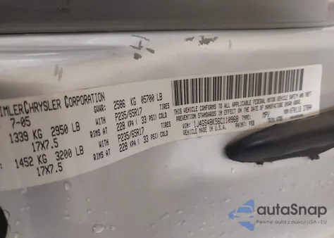 2006 Jeep Grand Cherokee Laredo из США, поврежденный, VIN 1J4GS48K56C110968